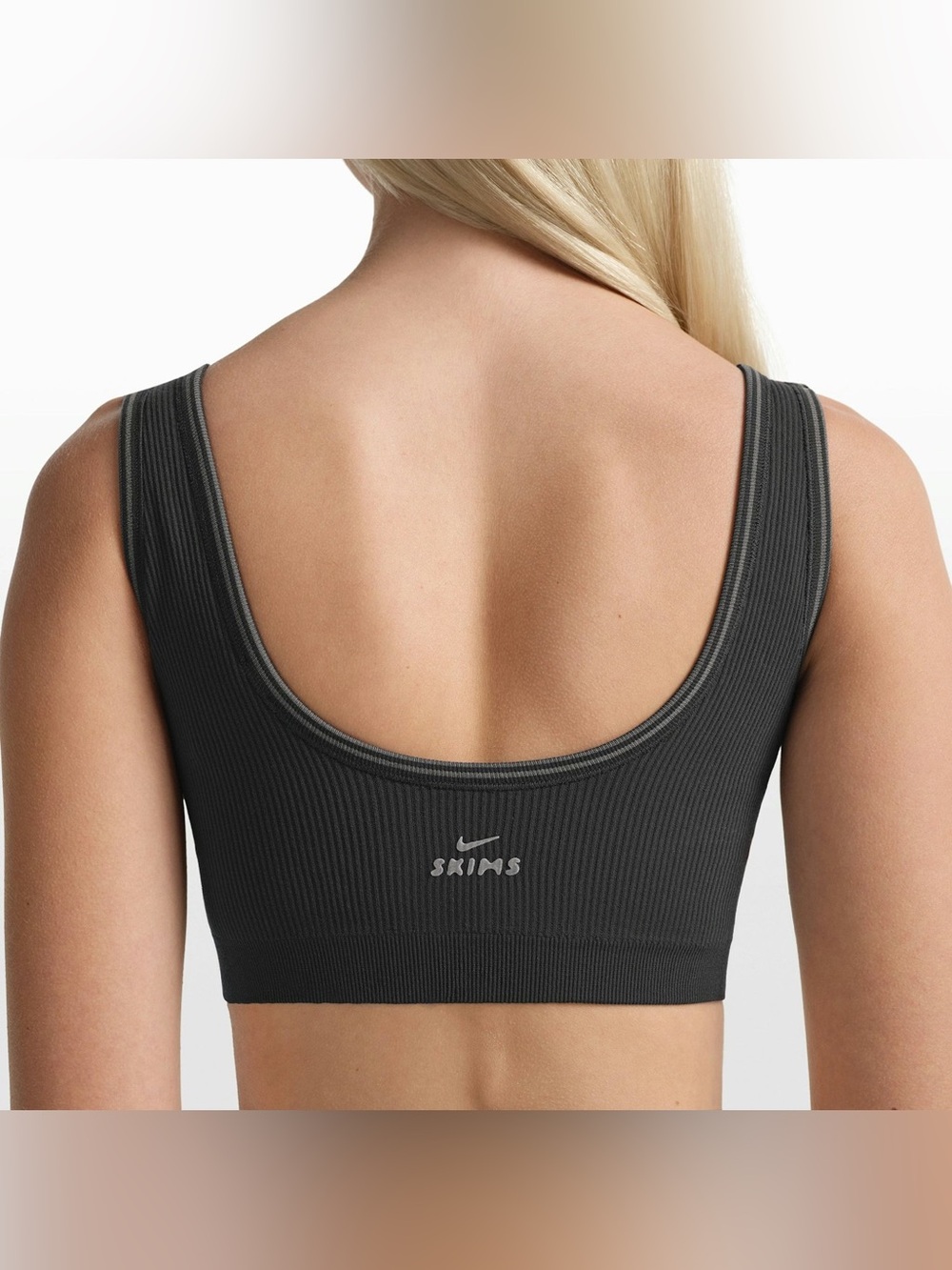 Nike + SKIMS Ribbed Scoop-Back Sports Bra